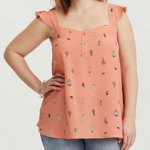 Torrid ruffle tank